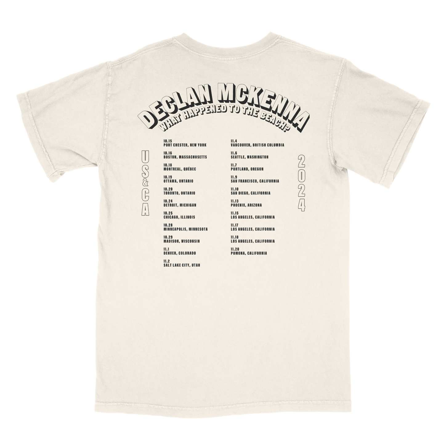Tour 2024 (White) T-shirt
